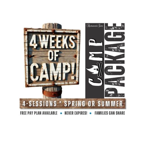 4 Weeks Camp Package! Summer Camp or Spring Camp