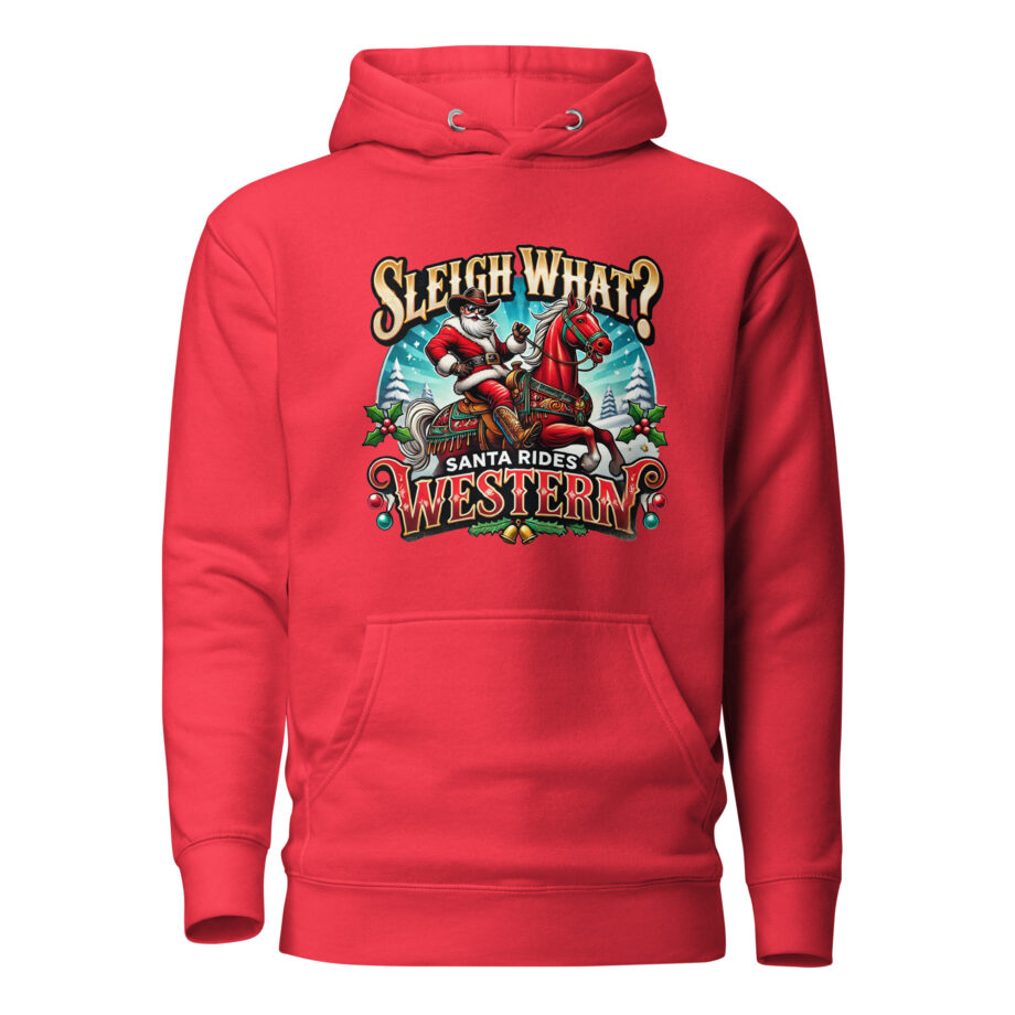 Santa Rides Western Hoodie