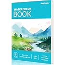 Donation: Hapikalor Watercolor Paper Pad, 9"x12" Water Color Paper, 140lb/300gsm Artist Painting Drawing Paper Book, Art Supplies for Adults Kids, Watercolors, Watercolor Paint Set, Sketchbook, Journal, Teal