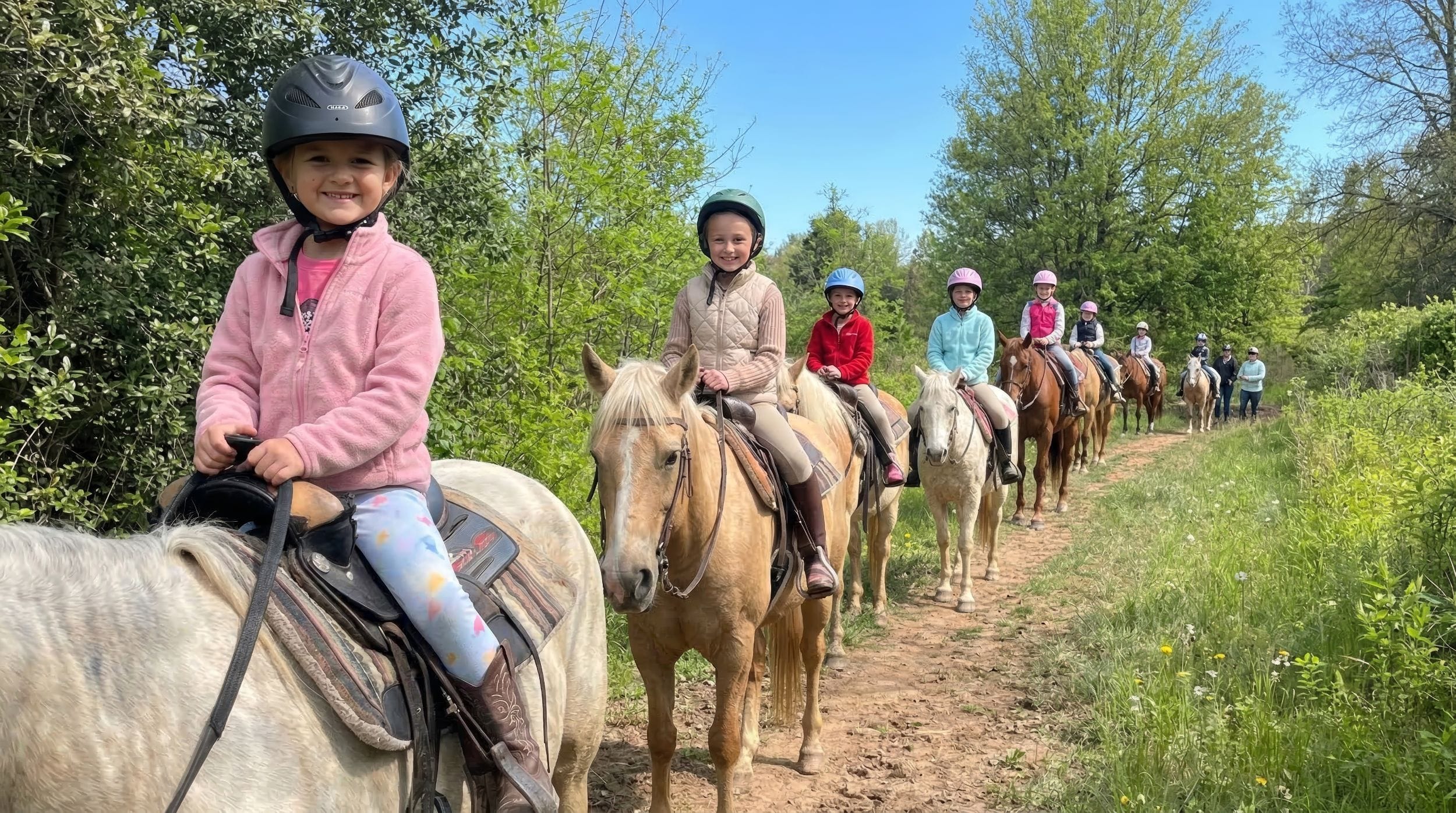Camper horseback riding at Autumn's Gate