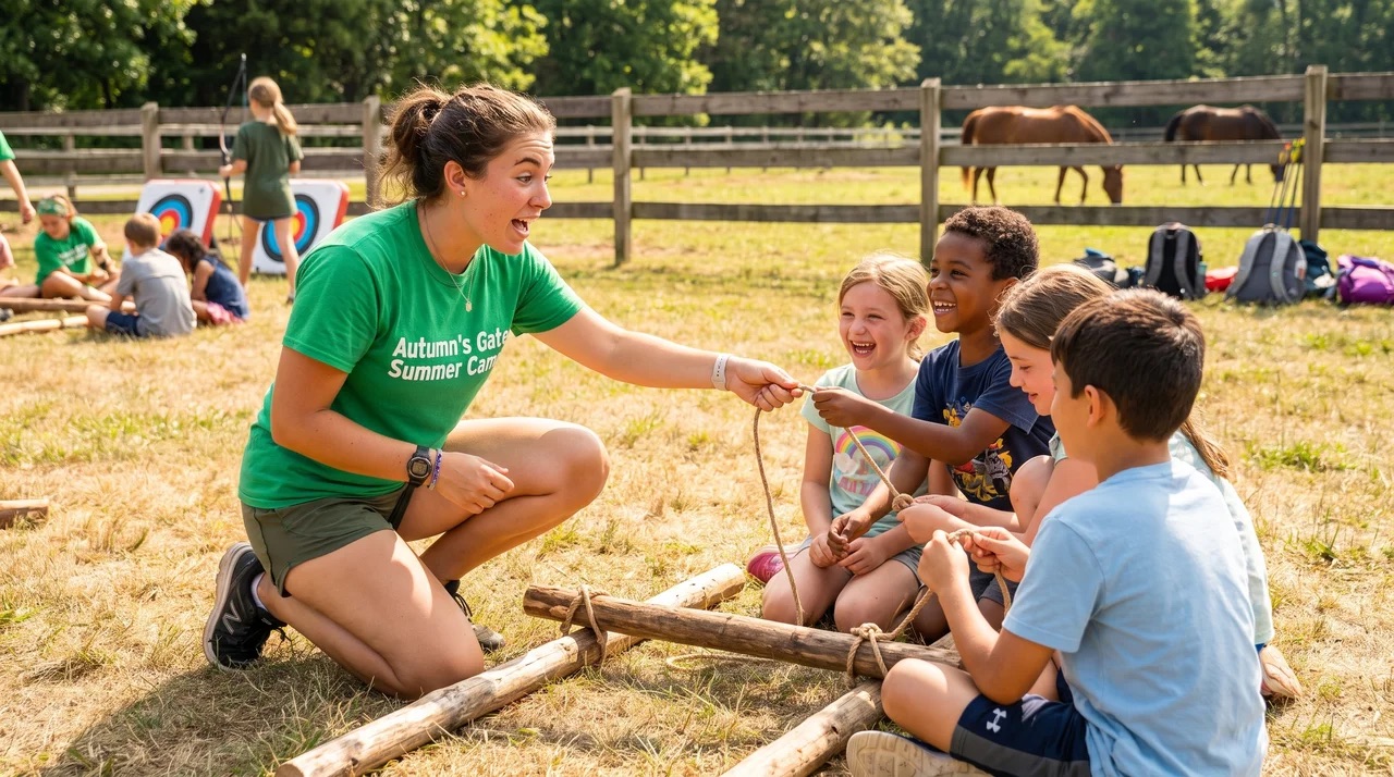 Summer camp counselor experience at Autumn's Gate