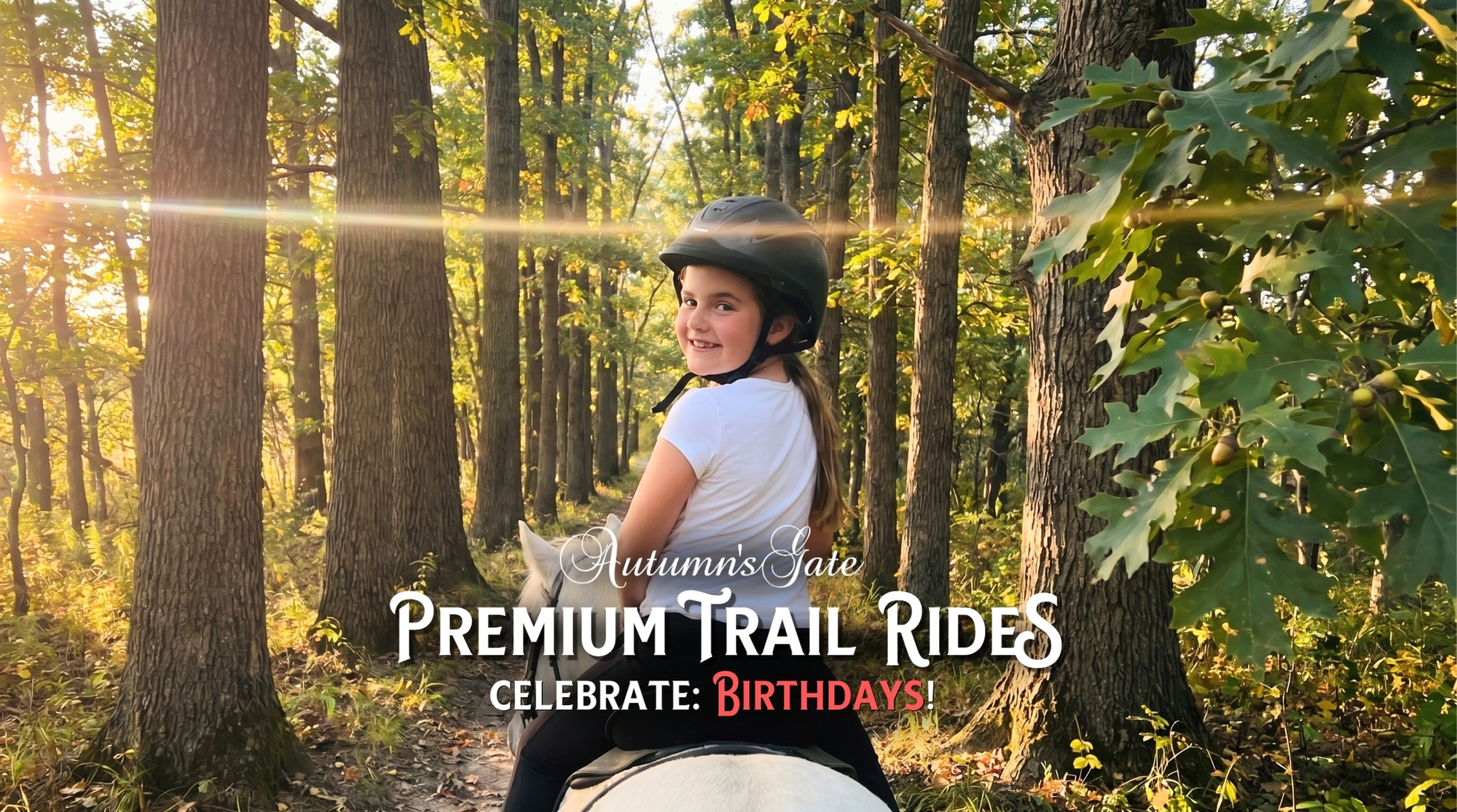 Birthday Premium Trail Ride experience at Autumn's Gate Farm