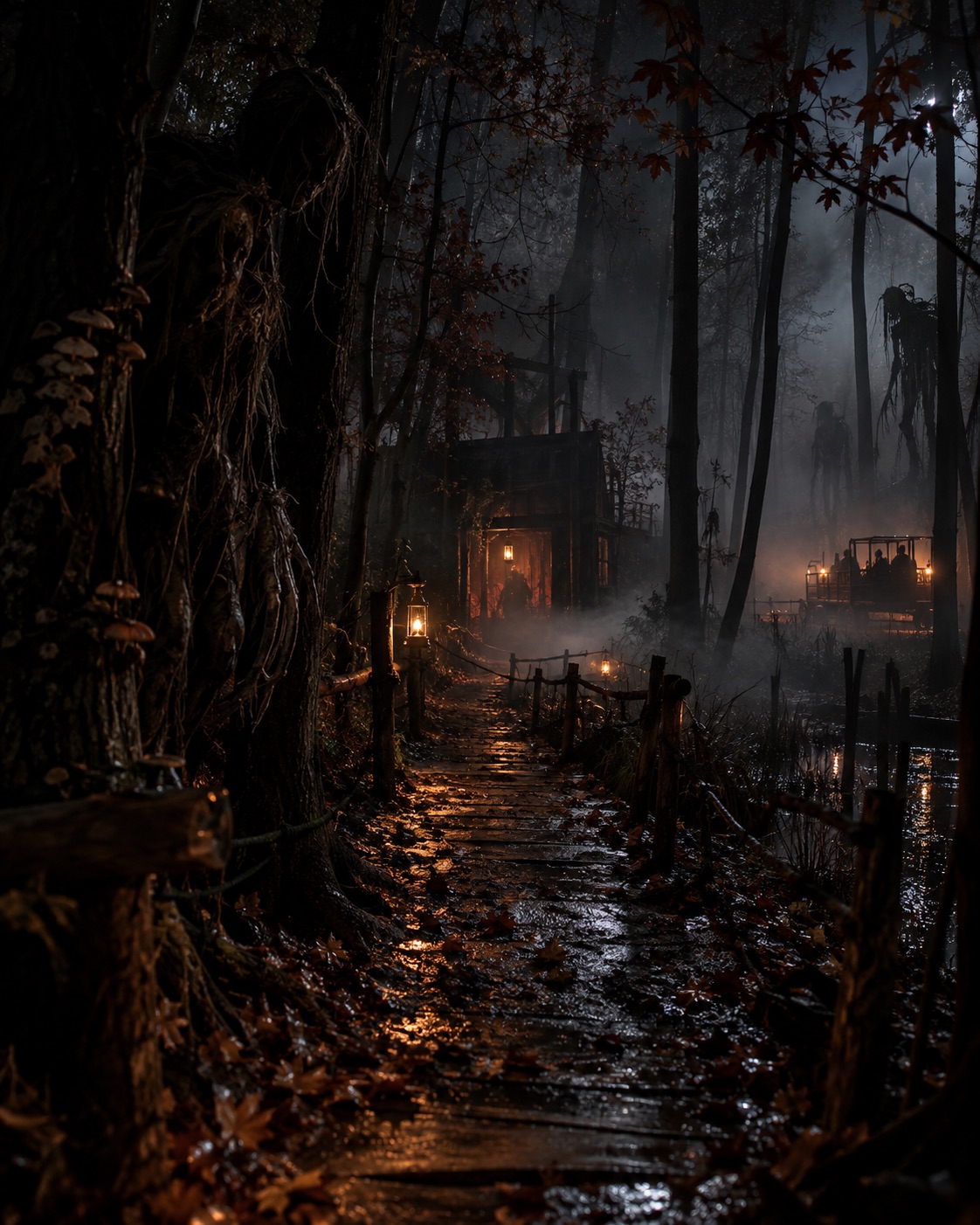 Haunted Forest Trail at Night at PLANT 38